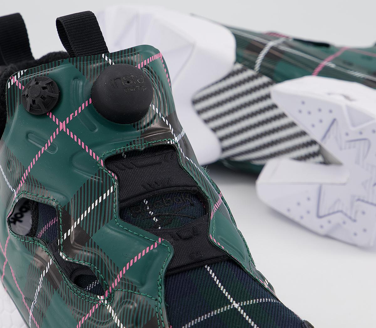 Reebok Insta Pump Fury Trainers Reebok Insta Pump Fury Trainers Opening Ceremony Green Plaid