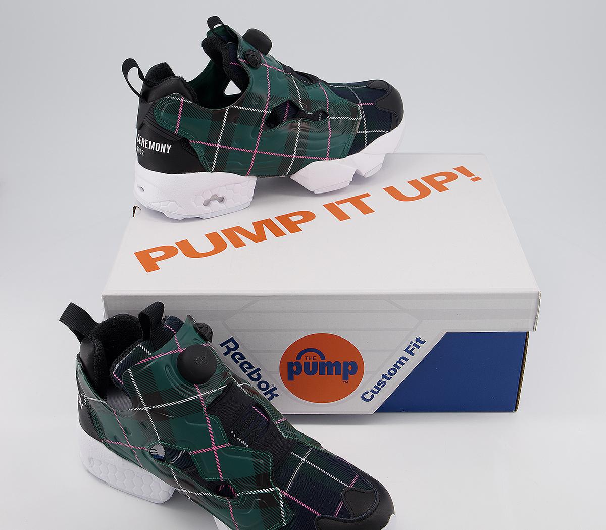 Reebok Insta Pump Fury Trainers Reebok Insta Pump Fury Trainers Opening Ceremony Green Plaid