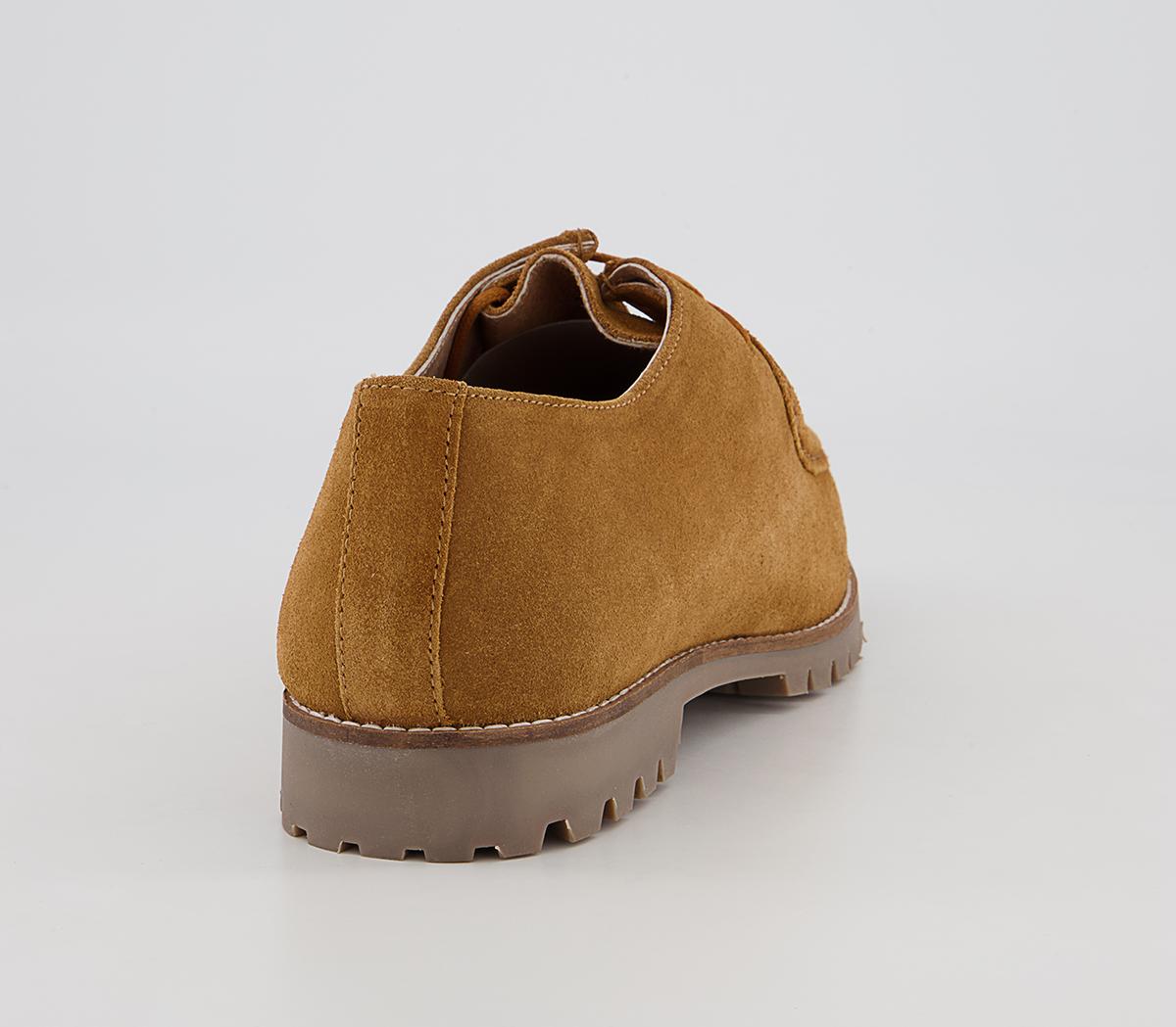 Office Corby Moccasin Toe Cleat Derby Shoes Office Corby Moccasin Toe Cleat Derby Shoes Tan Suede