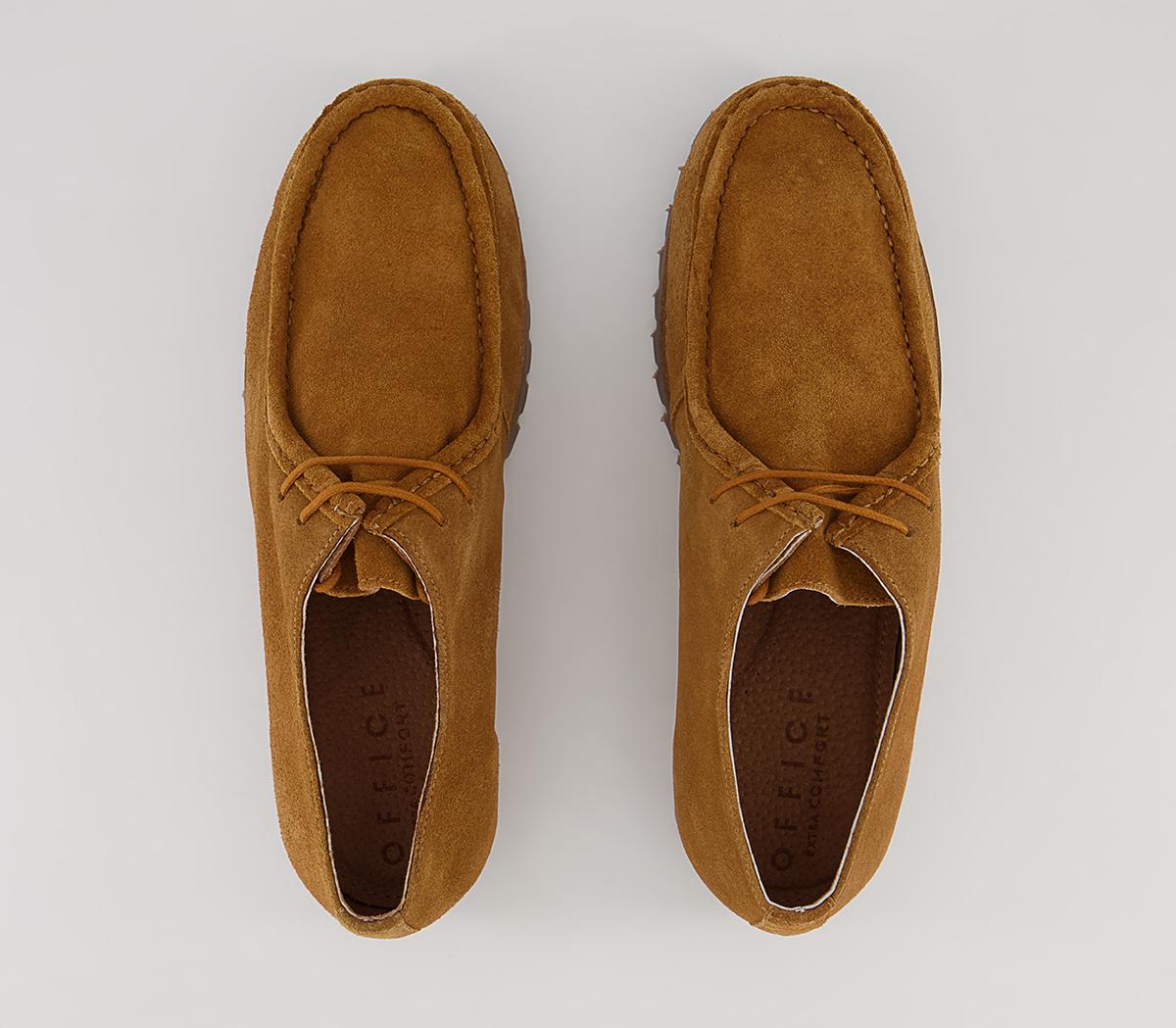 Office Corby Moccasin Toe Cleat Derby Shoes Office Corby Moccasin Toe Cleat Derby Shoes Tan Suede