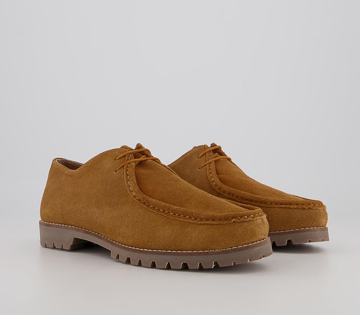 Office Corby Moccasin Toe Cleat Derby Shoes Office Corby Moccasin Toe Cleat Derby Shoes Tan Suede