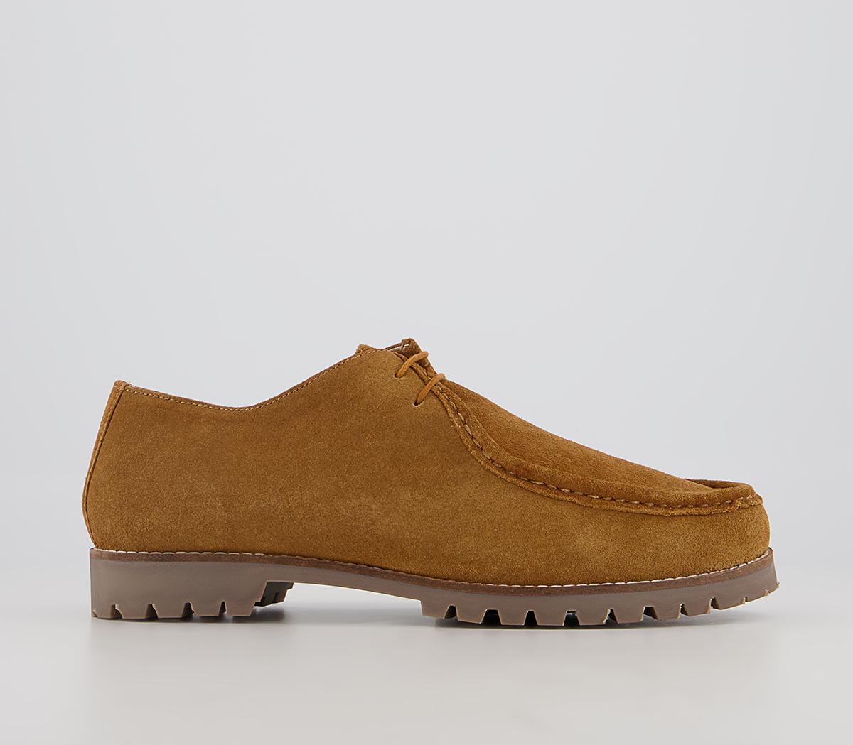 OfficeCorby Moccasin Toe Cleat Derby ShoesTan Suede