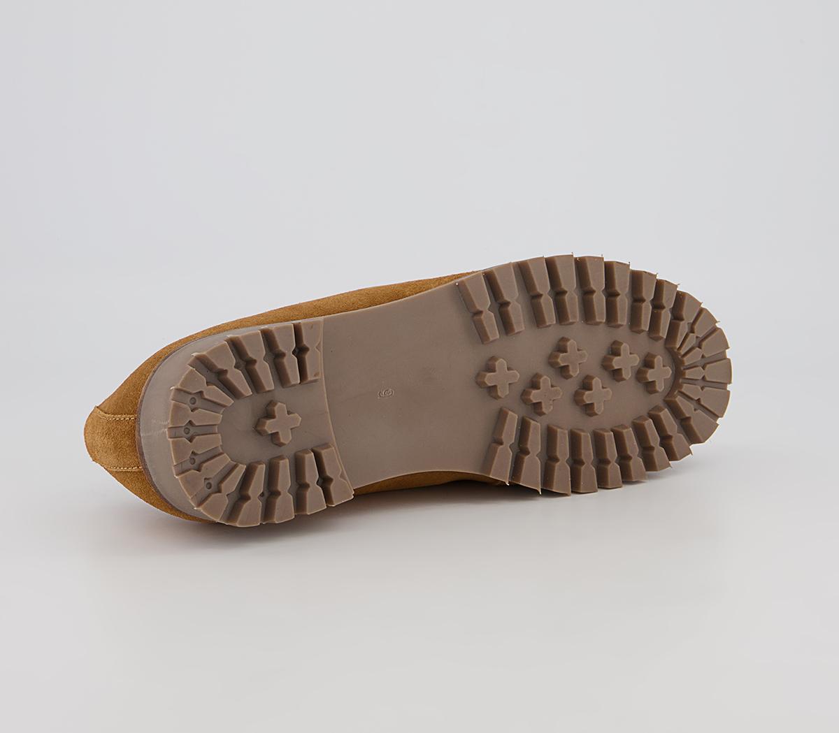 Office Corby Moccasin Toe Cleat Derby Shoes Office Corby Moccasin Toe Cleat Derby Shoes Tan Suede
