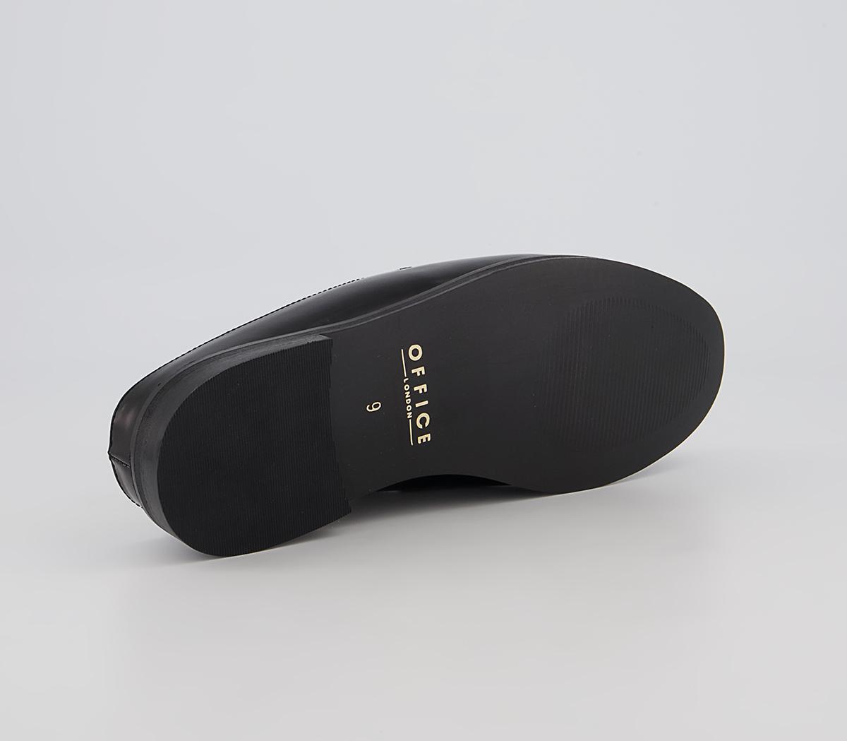 Office Marlow Penny Loafer Mules Office Marlow Penny Loafer Mules Black High Shine Leather