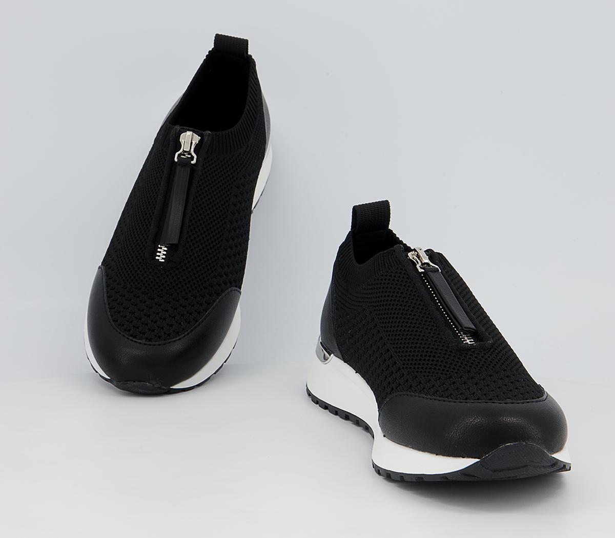 Office Favorably Front Zip Slip On Trainers Office Favorably Front Zip Slip On Trainers Black