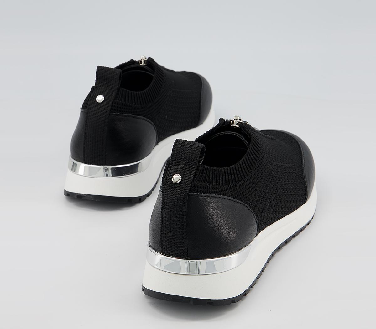 Office Favorably Front Zip Slip On Trainers Office Favorably Front Zip Slip On Trainers Black