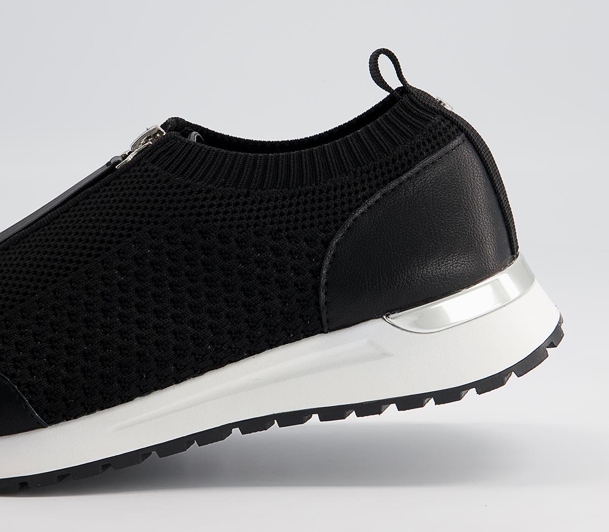 Office Favorably Front Zip Slip On Trainers Office Favorably Front Zip Slip On Trainers Black
