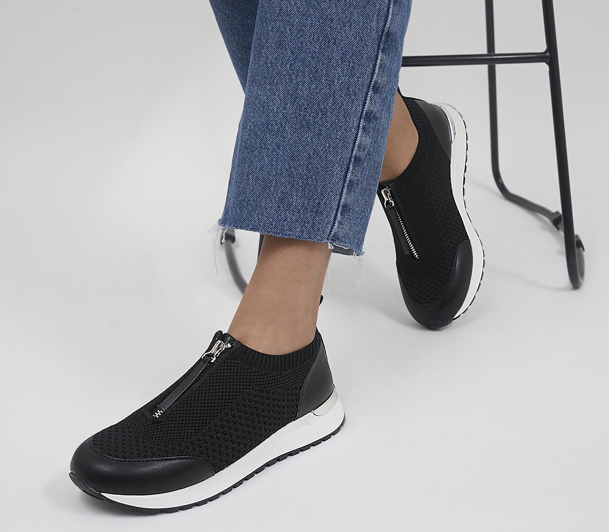 Favorably Front Zip Slip On Trainers