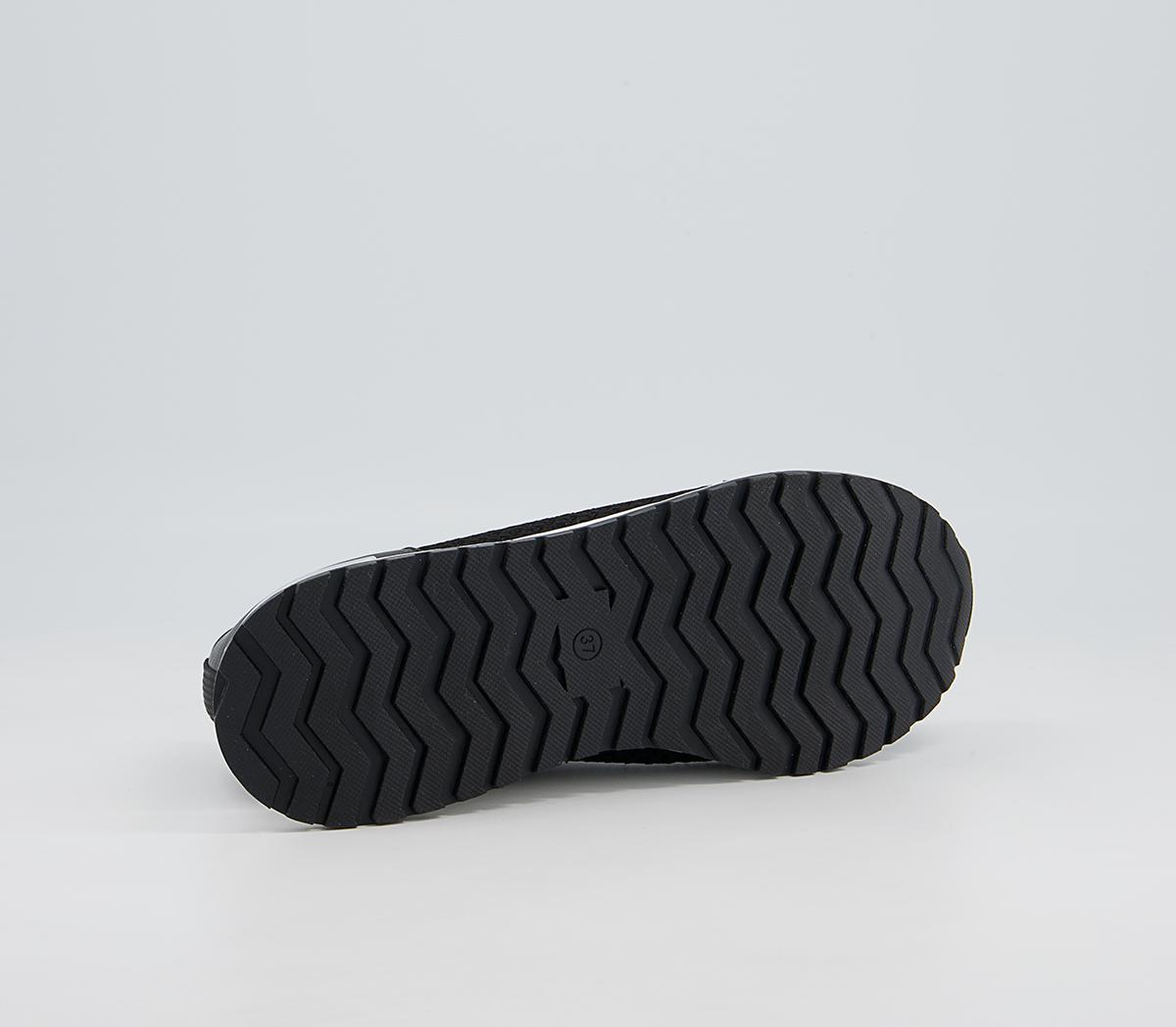 Office Favorably Front Zip Slip On Trainers Office Favorably Front Zip Slip On Trainers Black