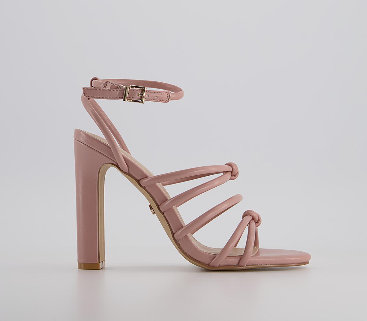 Office Hutchinson Tubular Strappy Block Heels Office Hutchinson Tubular Strappy Block Heels Dusty Pink