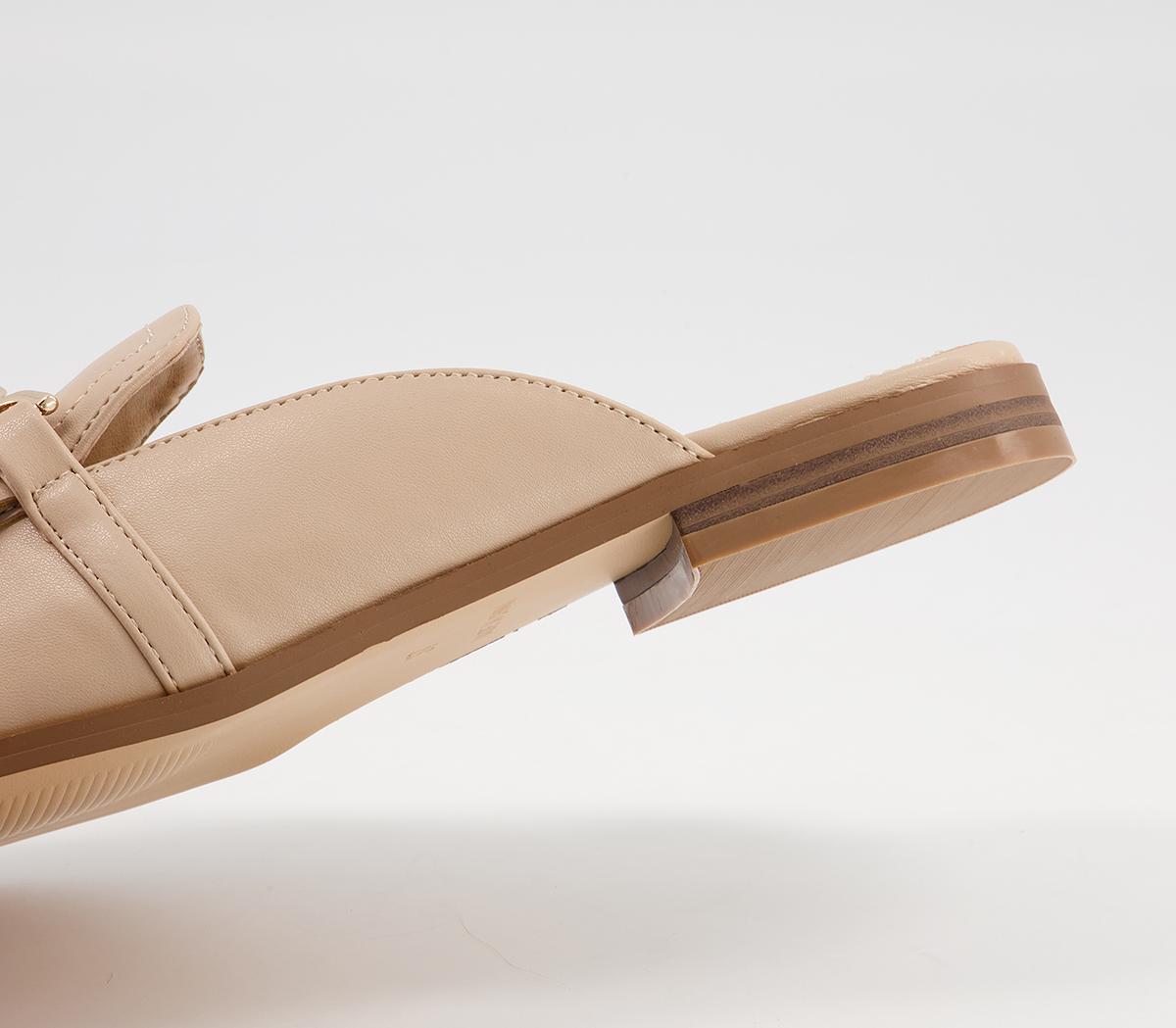 Office Forever Hardware Fringe Mules Office Forever Hardware Fringe Mules Soft Beige