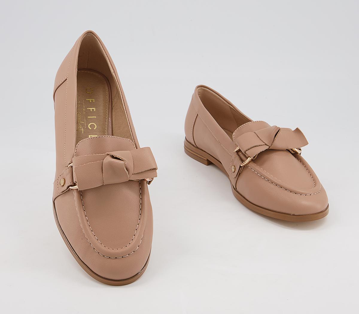 Office Flawless Soft Bow Loafers Office Flawless Soft Bow Loafers Pink Leather