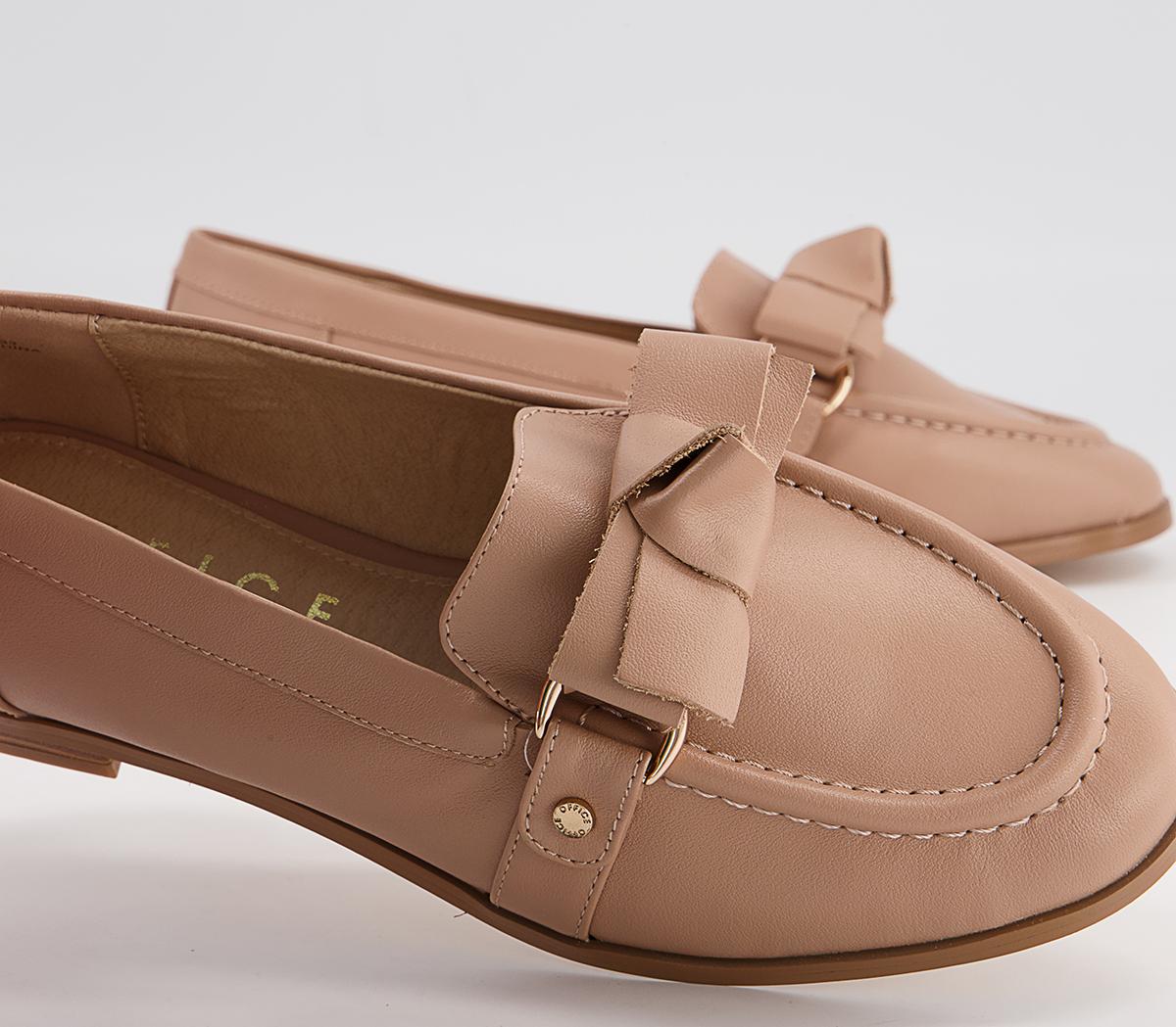Office Flawless Soft Bow Loafers Office Flawless Soft Bow Loafers Pink Leather