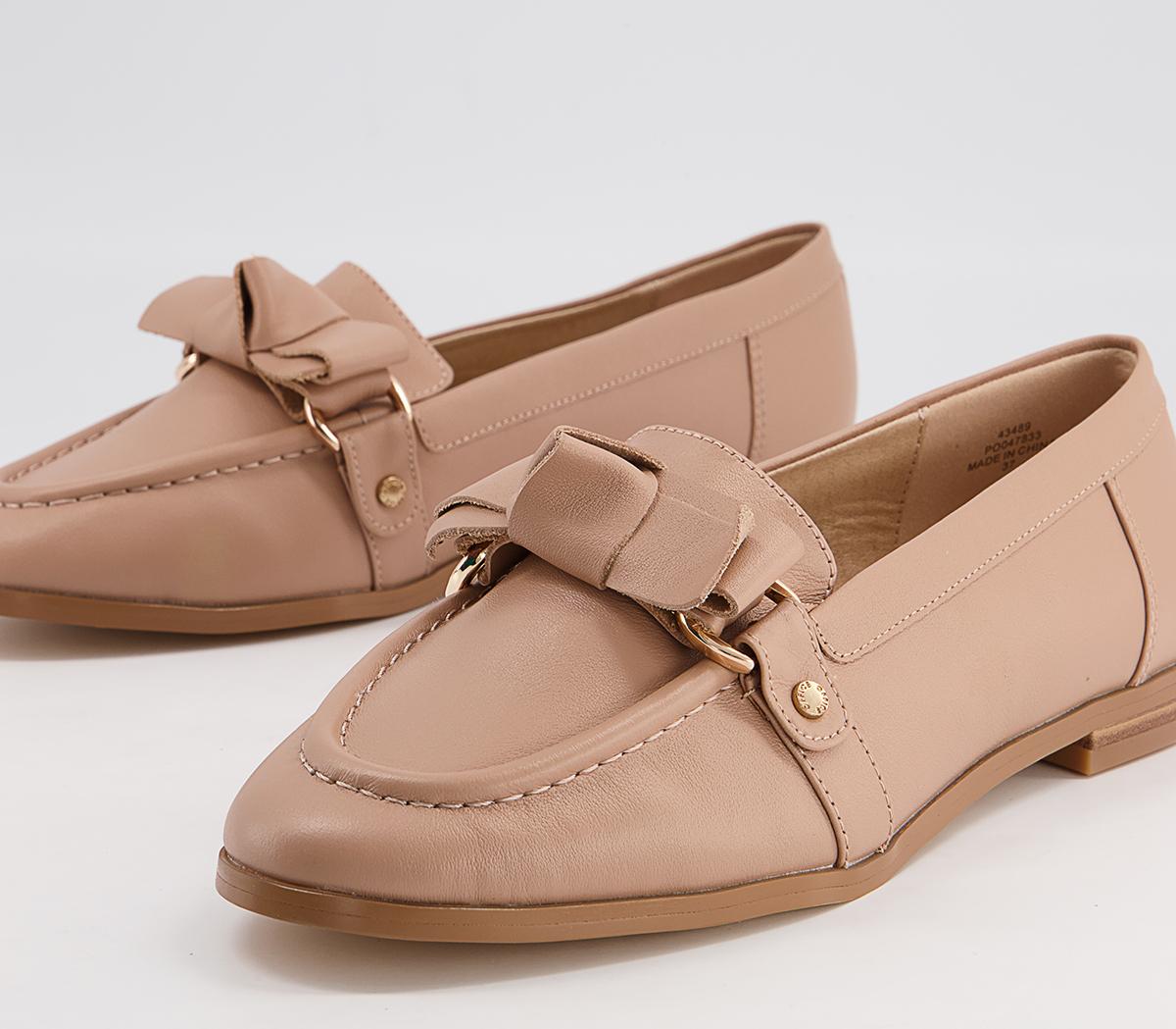 Office Flawless Soft Bow Loafers Office Flawless Soft Bow Loafers Pink Leather