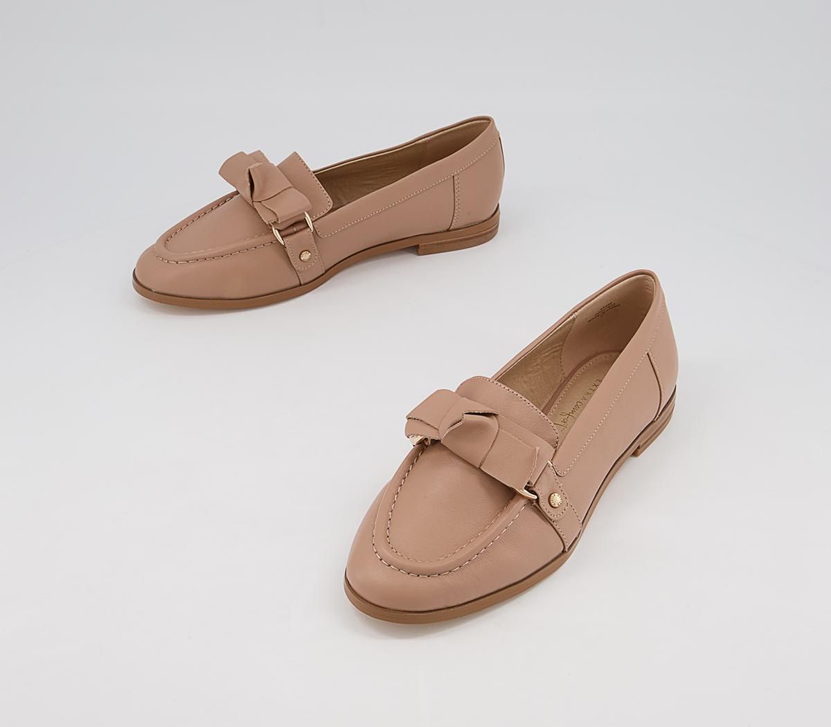 Office Flawless Soft Bow Loafers Office Flawless Soft Bow Loafers Pink Leather