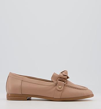 brown women's loafers shoe