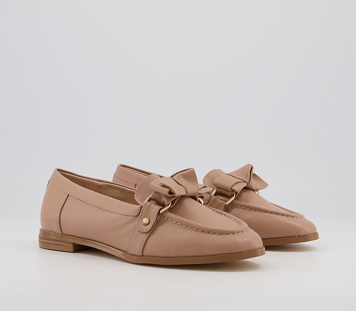 Office Flawless Soft Bow Loafers Office Flawless Soft Bow Loafers Pink Leather