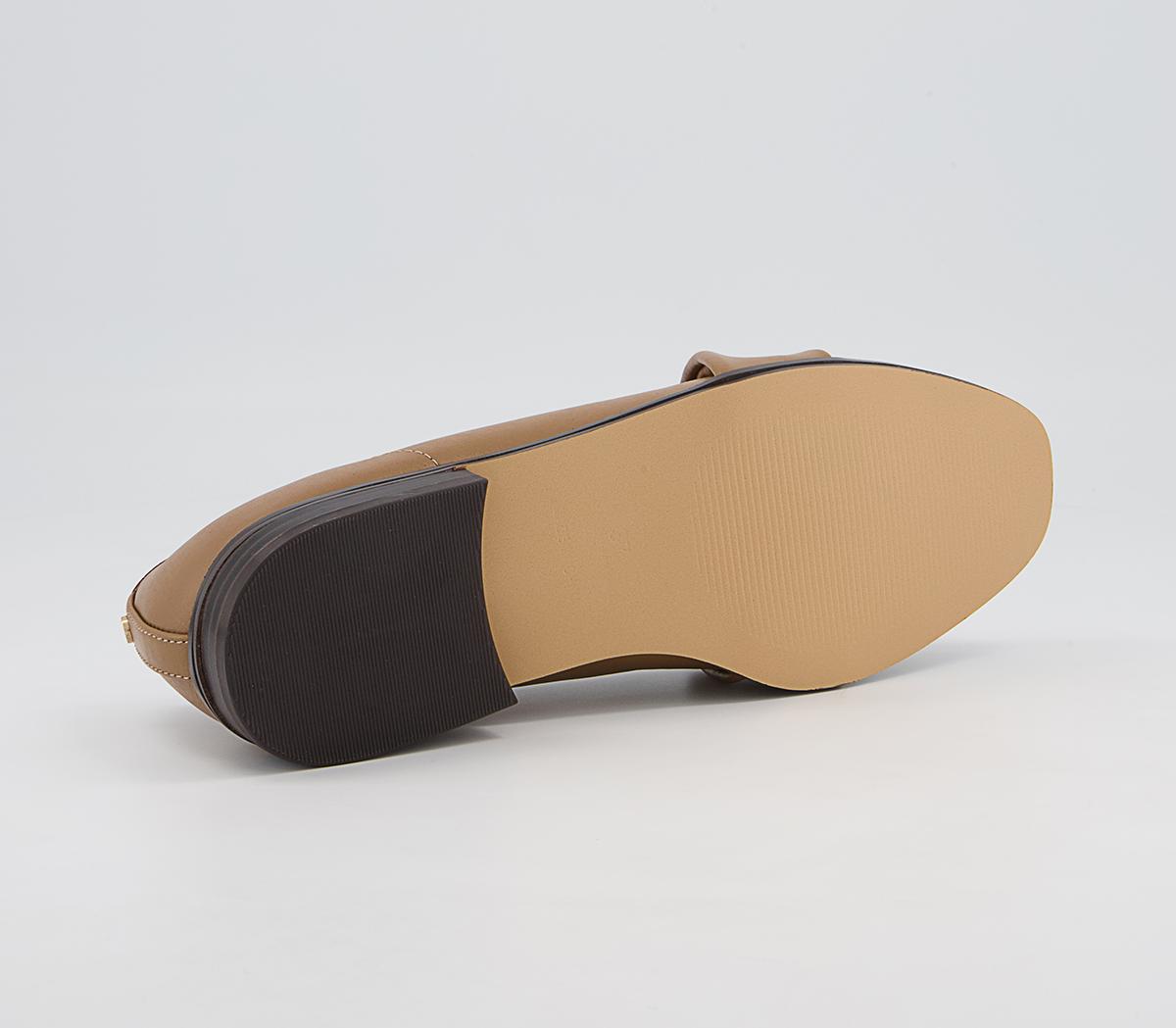 Office Fellow Folded Detail Loafers Office Fellow Folded Detail Loafers Dark Camel Leather