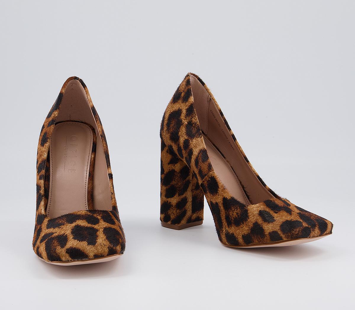 Office Hilo Block Heel Courts Office Hilo Block Heel Courts Leopard