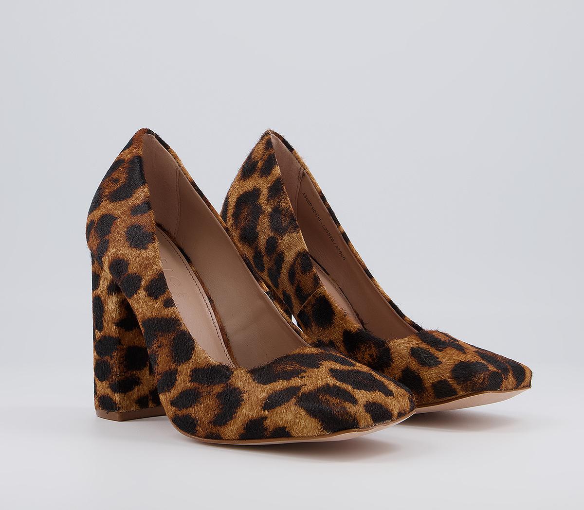 Office Hilo Block Heel Courts Office Hilo Block Heel Courts Leopard