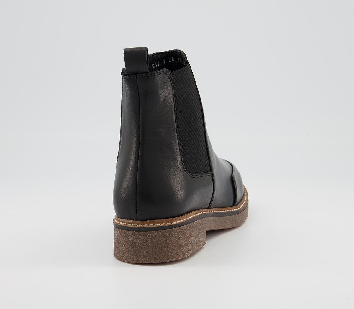 OFFICEActioning Crepe Sole Chelsea BootsBlack Leather