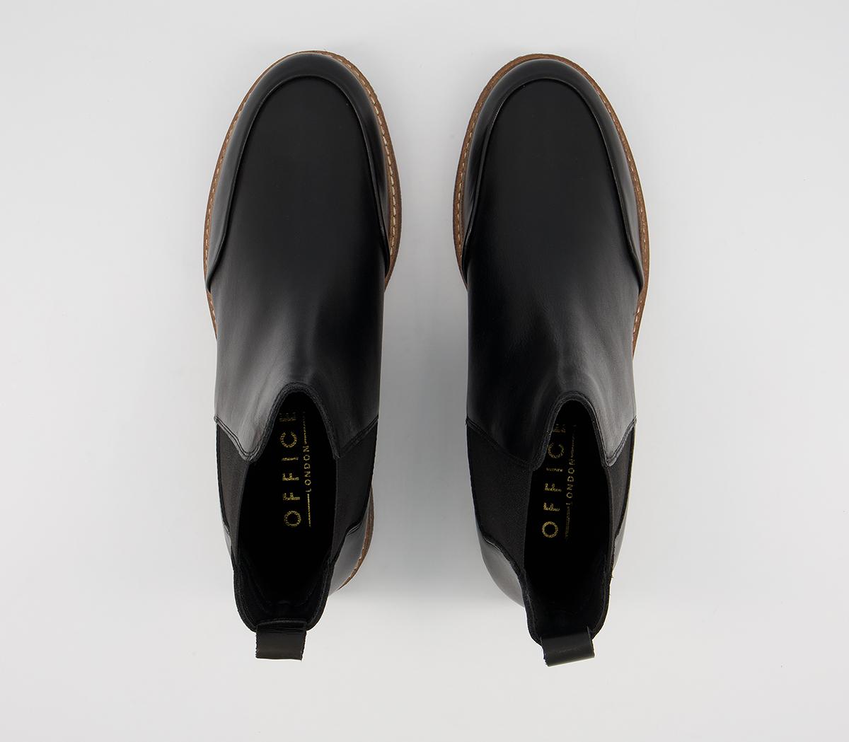 OFFICEActioning Crepe Sole Chelsea BootsBlack Leather