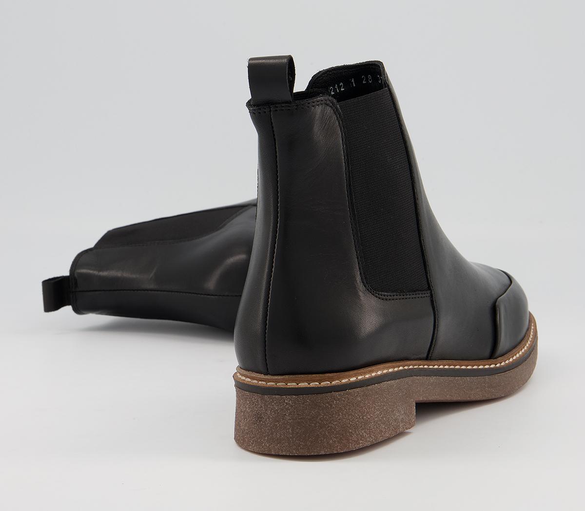 OFFICEActioning Crepe Sole Chelsea BootsBlack Leather
