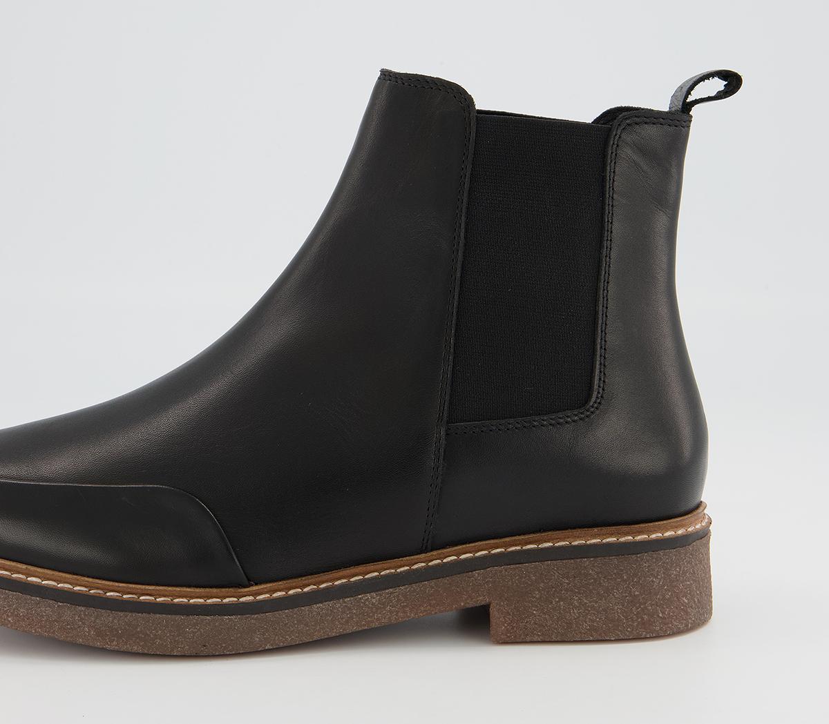 OFFICEActioning Crepe Sole Chelsea BootsBlack Leather