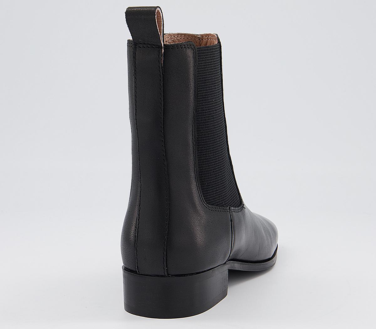 Office Angelina Square Toe Formal Chelsea Boots Office Angelina Square Toe Formal Chelsea Boots Black Leather