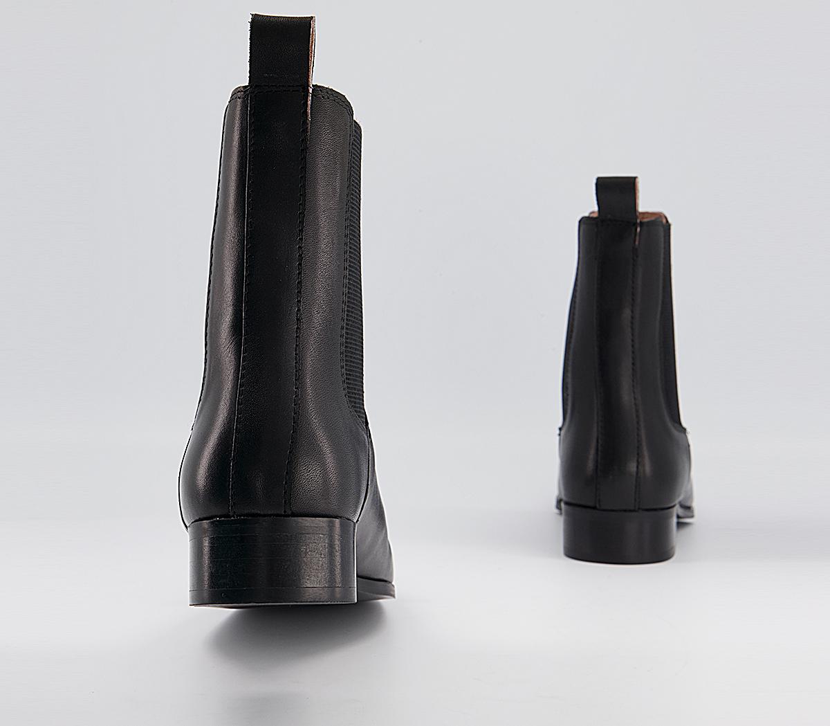 Office Angelina Square Toe Formal Chelsea Boots Office Angelina Square Toe Formal Chelsea Boots Black Leather