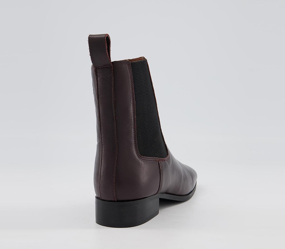 Office Angelina Square Toe Formal Chelsea Boots Office Angelina Square Toe Formal Chelsea Boots Oxblood Leather
