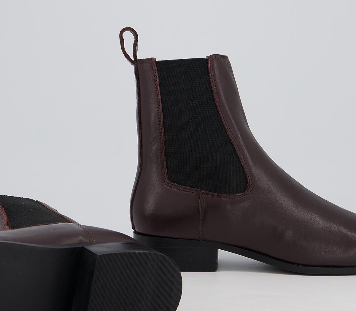 Office Angelina Square Toe Formal Chelsea Boots Office Angelina Square Toe Formal Chelsea Boots Oxblood Leather