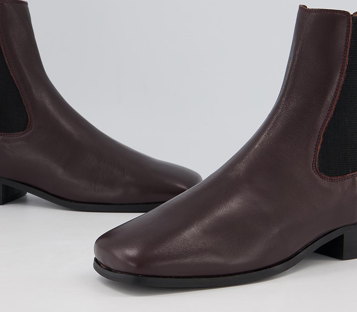 Office Angelina Square Toe Formal Chelsea Boots Office Angelina Square Toe Formal Chelsea Boots Oxblood Leather