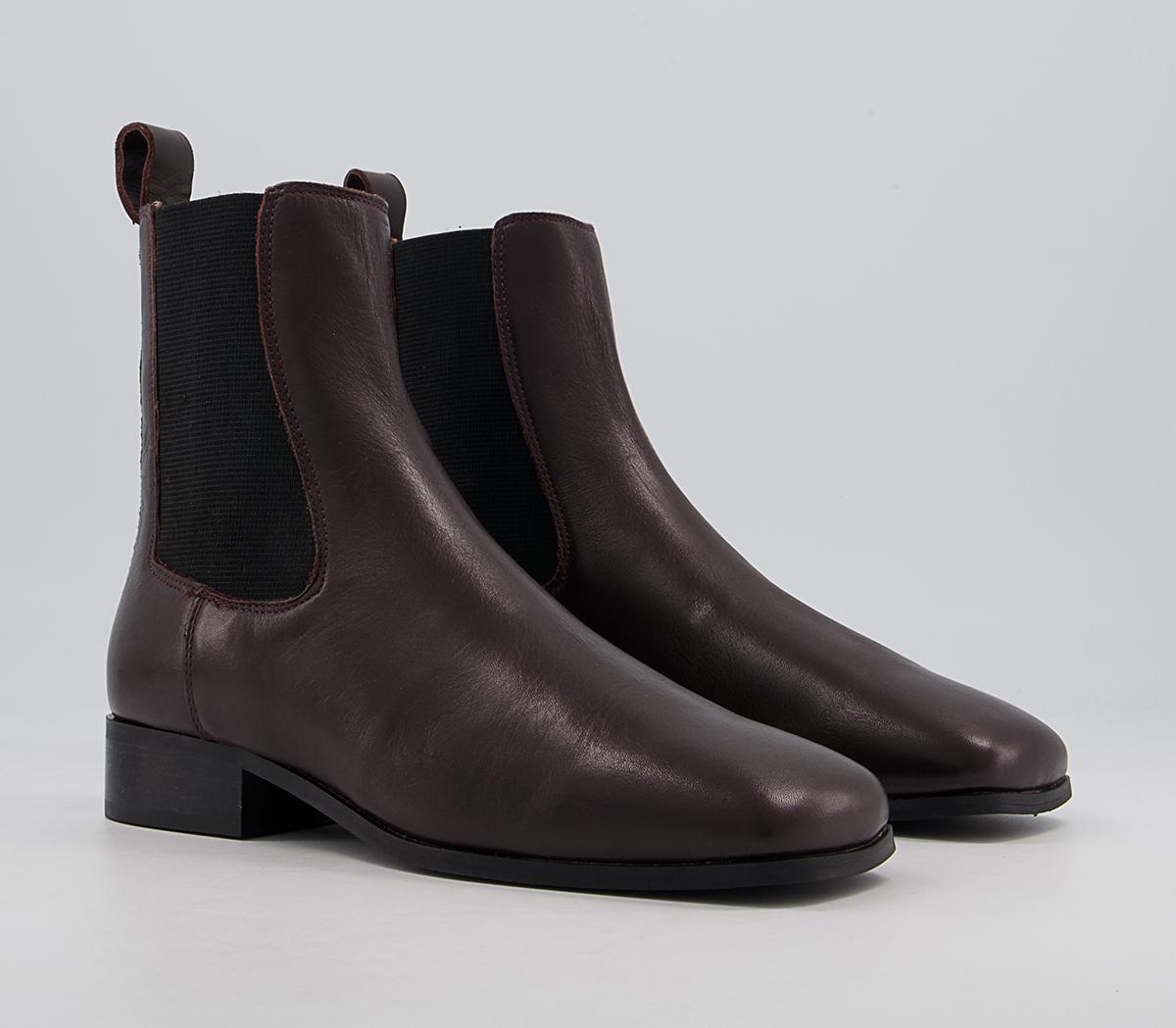 Office Angelina Square Toe Formal Chelsea Boots Office Angelina Square Toe Formal Chelsea Boots Oxblood Leather