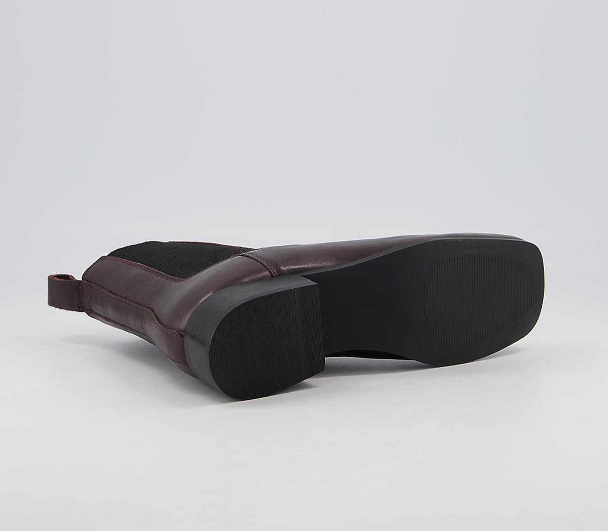 Office Angelina Square Toe Formal Chelsea Boots Office Angelina Square Toe Formal Chelsea Boots Oxblood Leather