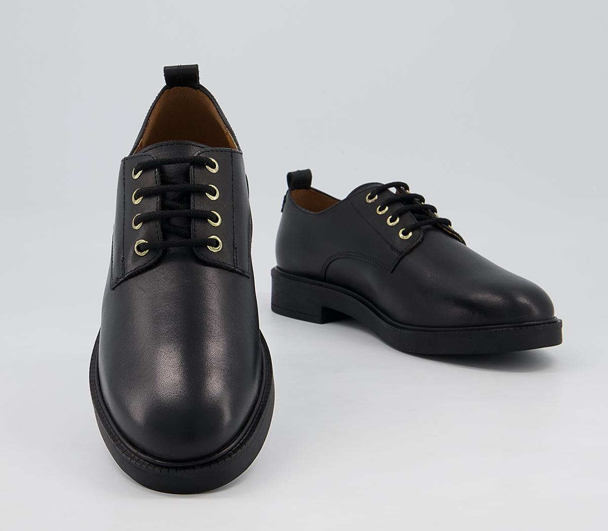 Office Famed Smooth Sole Lace Up Shoes Office Famed Smooth Sole Lace Up Shoes Black Leather