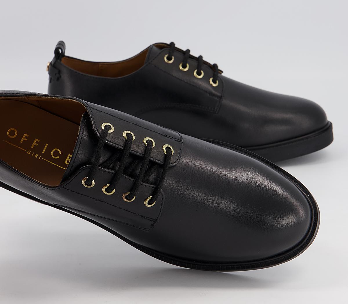 Office Famed Smooth Sole Lace Up Shoes Office Famed Smooth Sole Lace Up Shoes Black Leather