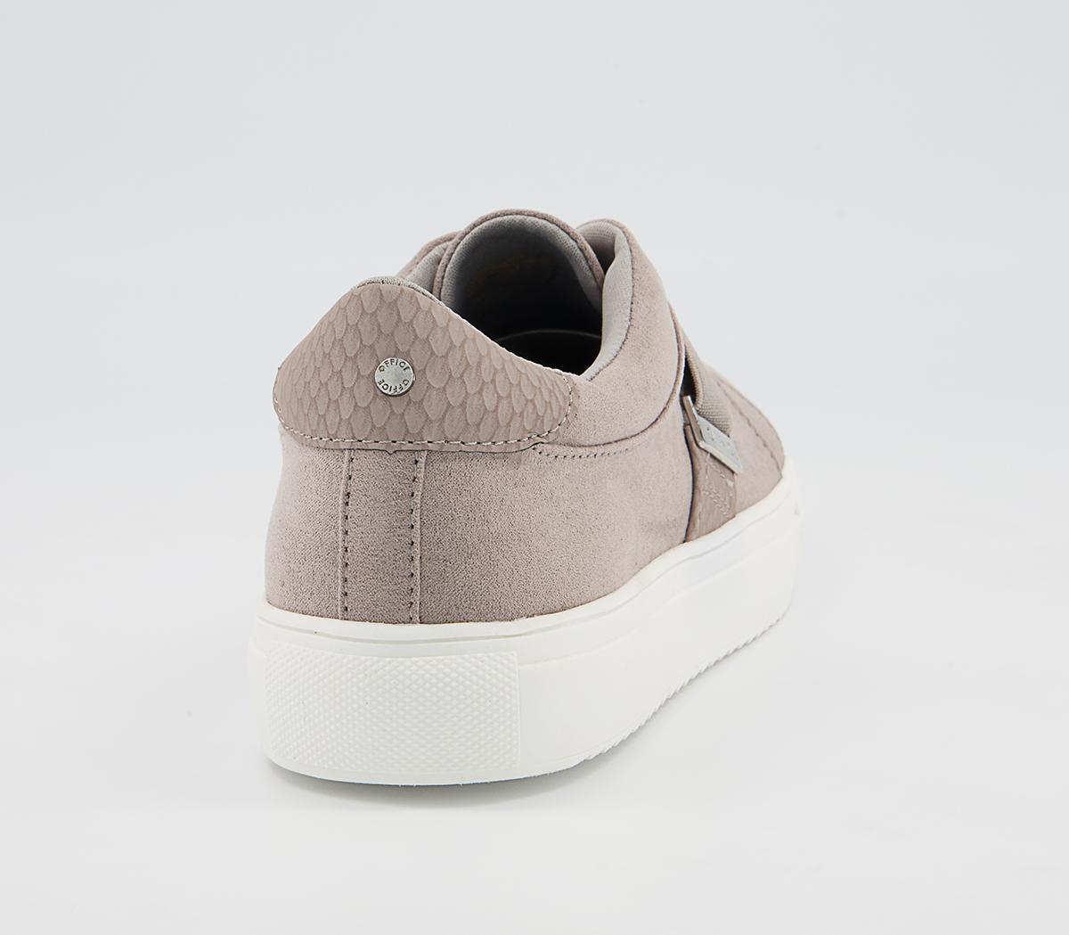 Office Faintly Double Strap Slip On Trainers Office Faintly Double Strap Slip On Trainers Mink Mix