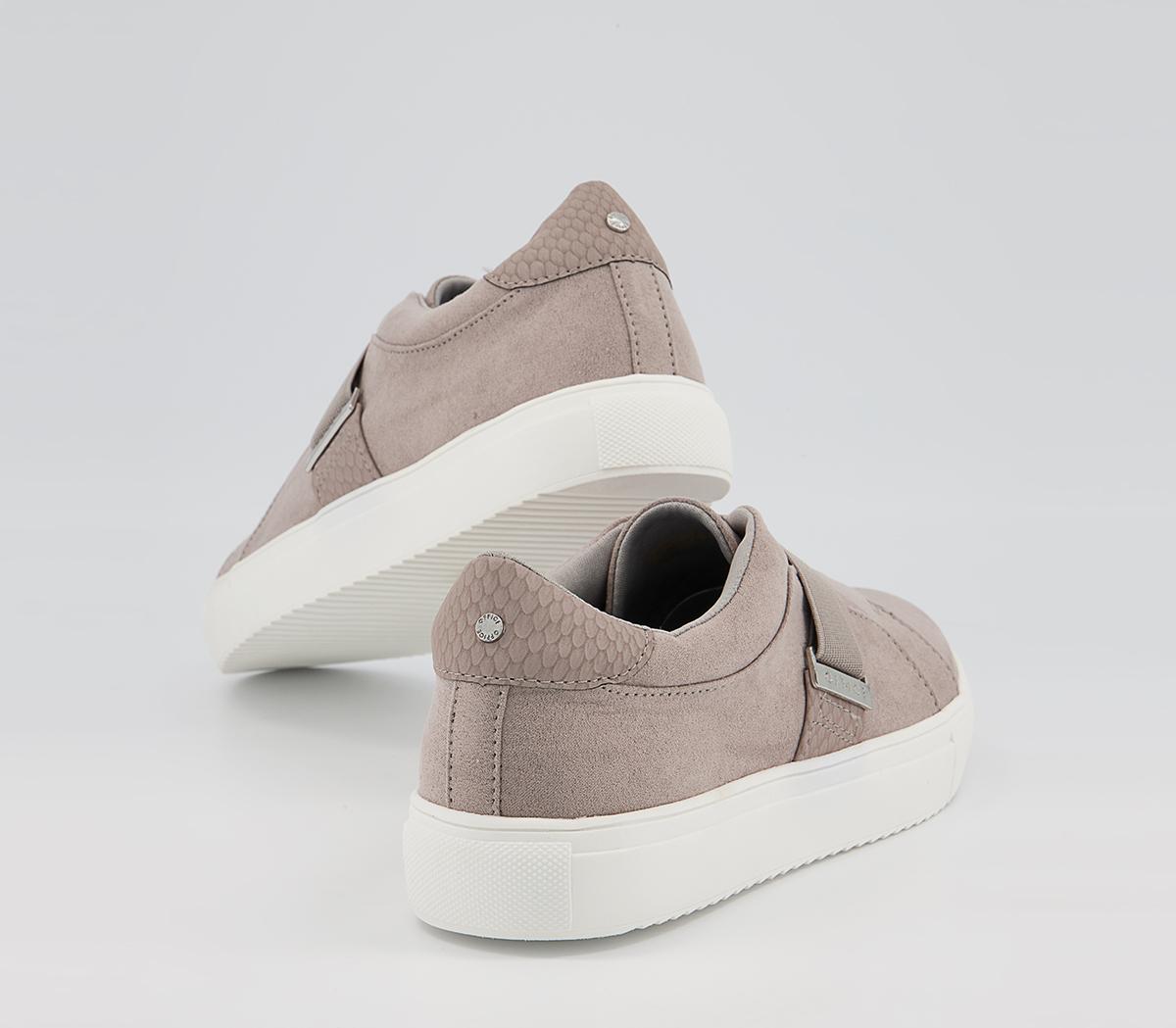Office Faintly Double Strap Slip On Trainers Office Faintly Double Strap Slip On Trainers Mink Mix