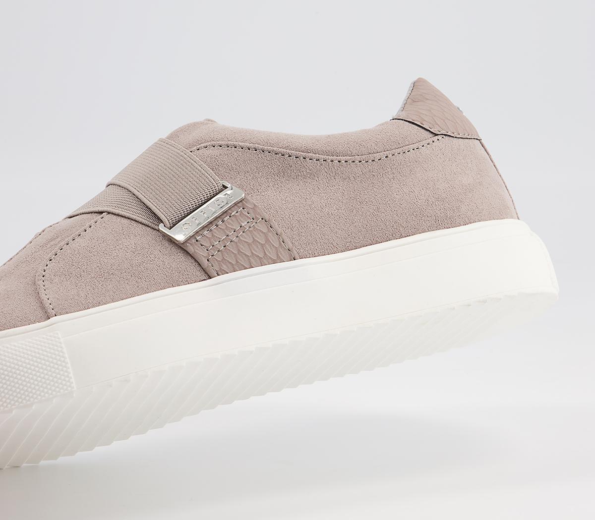 Office Faintly Double Strap Slip On Trainers Office Faintly Double Strap Slip On Trainers Mink Mix