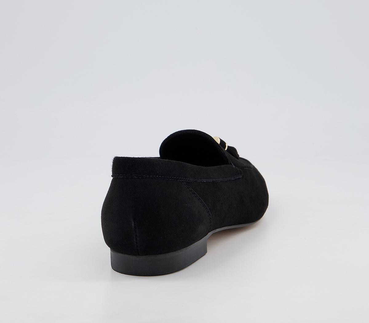 Office Flick Retro Tassel Loafers Office Flick Retro Tassel Loafers Black Suede