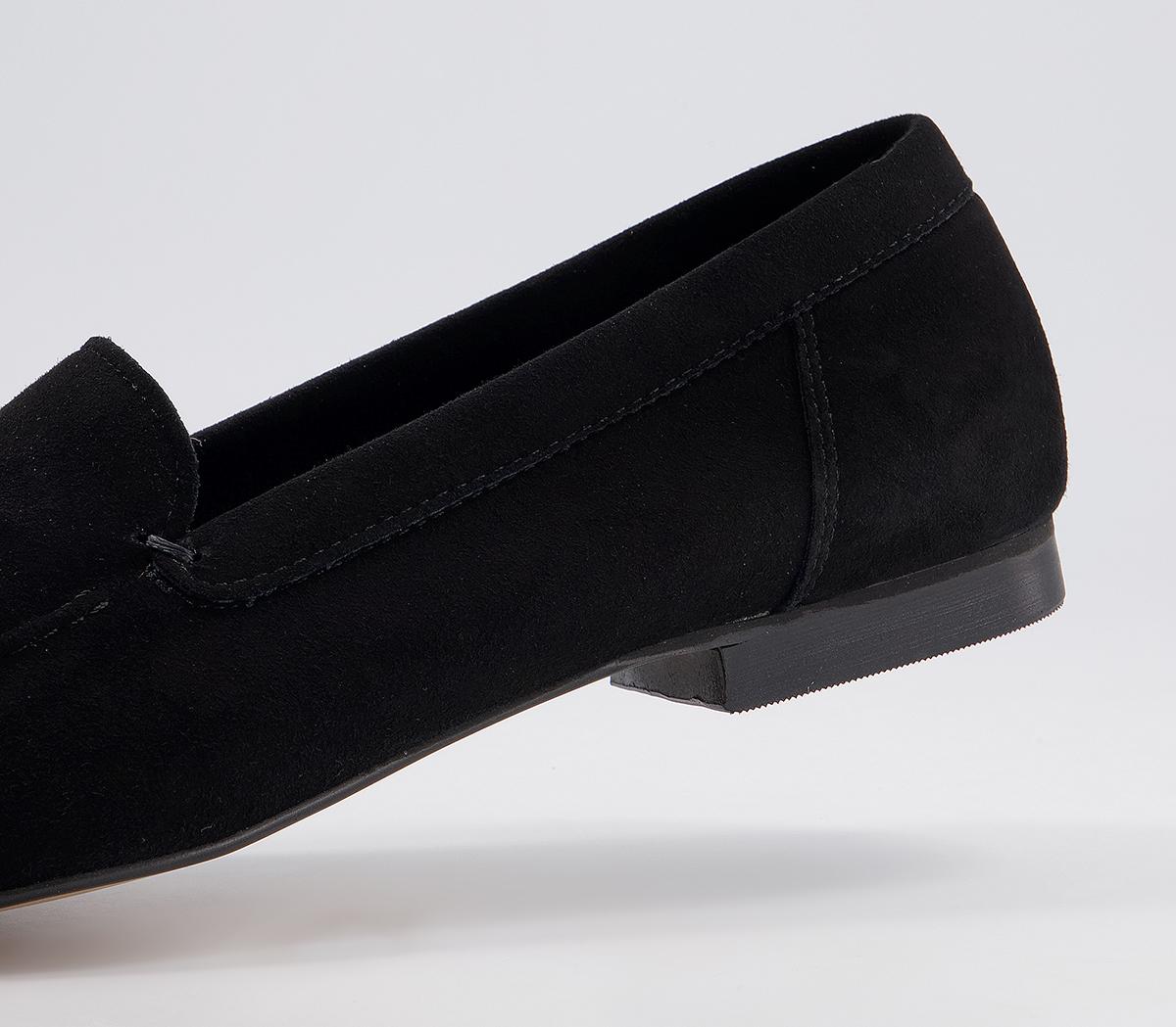 Office Flick Retro Tassel Loafers Office Flick Retro Tassel Loafers Black Suede