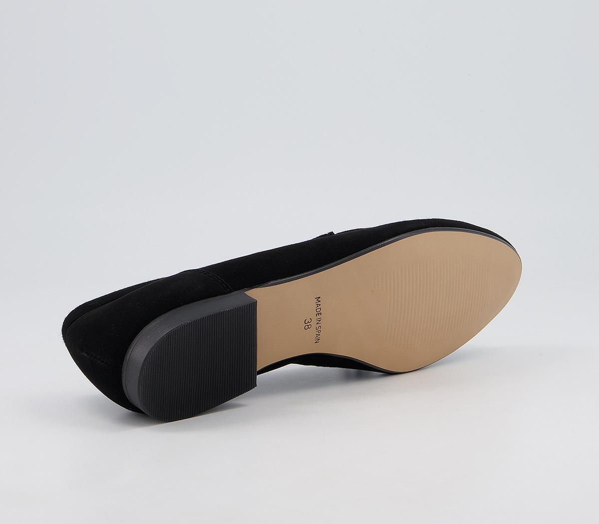 Office Flick Retro Tassel Loafers Office Flick Retro Tassel Loafers Black Suede