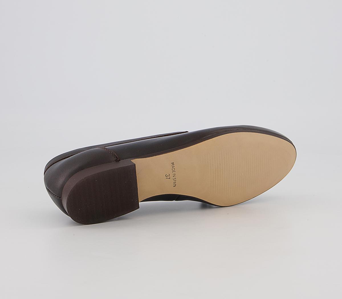 Office Flick Retro Tassel Loafers Office Flick Retro Tassel Loafers Chocolate Leather