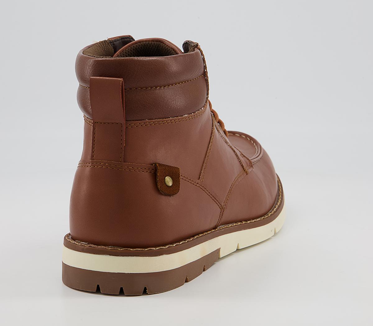 Office Blaney Apron Toe Mid Boots Office Blaney Apron Toe Mid Boots Tan