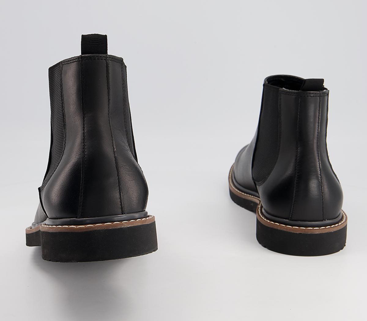 Office Bolton Wedge Chelsea Boots Office Bolton Wedge Chelsea Boots Black Leather