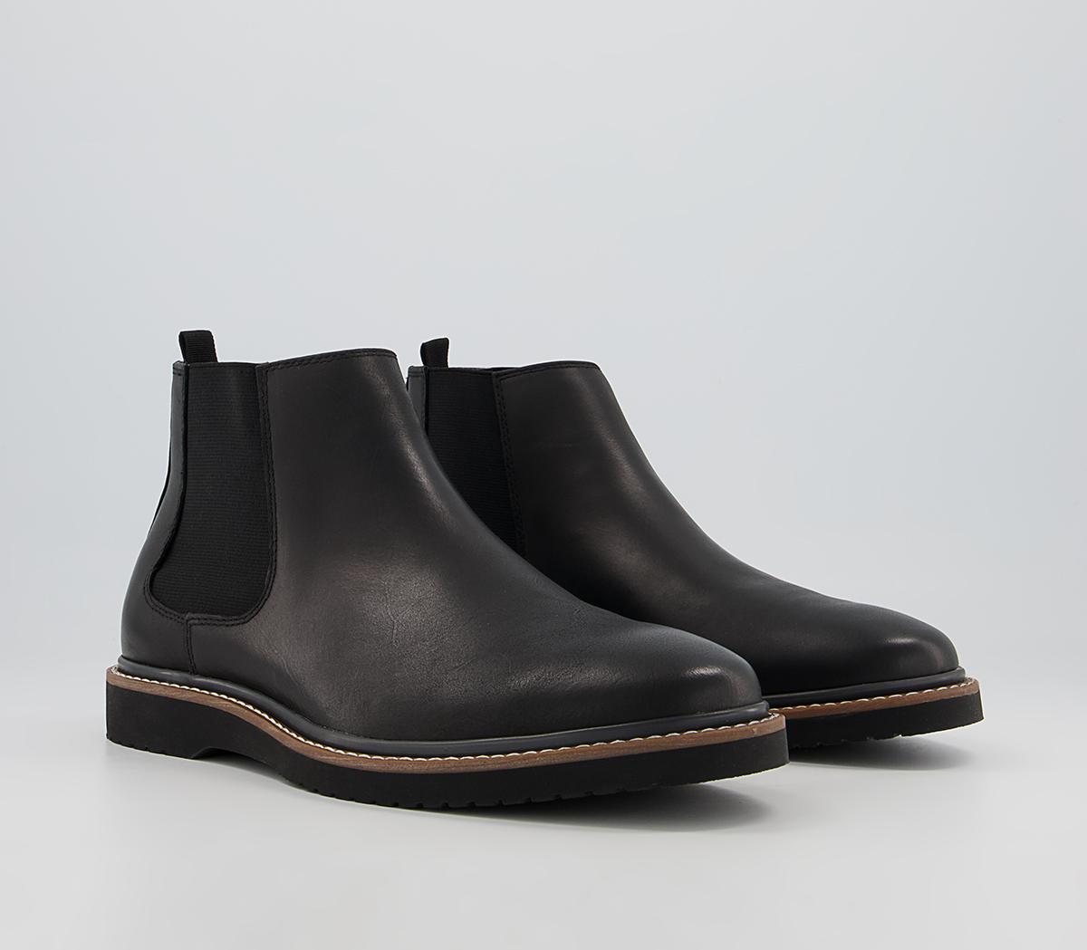 Office Bolton Wedge Chelsea Boots Office Bolton Wedge Chelsea Boots Black Leather
