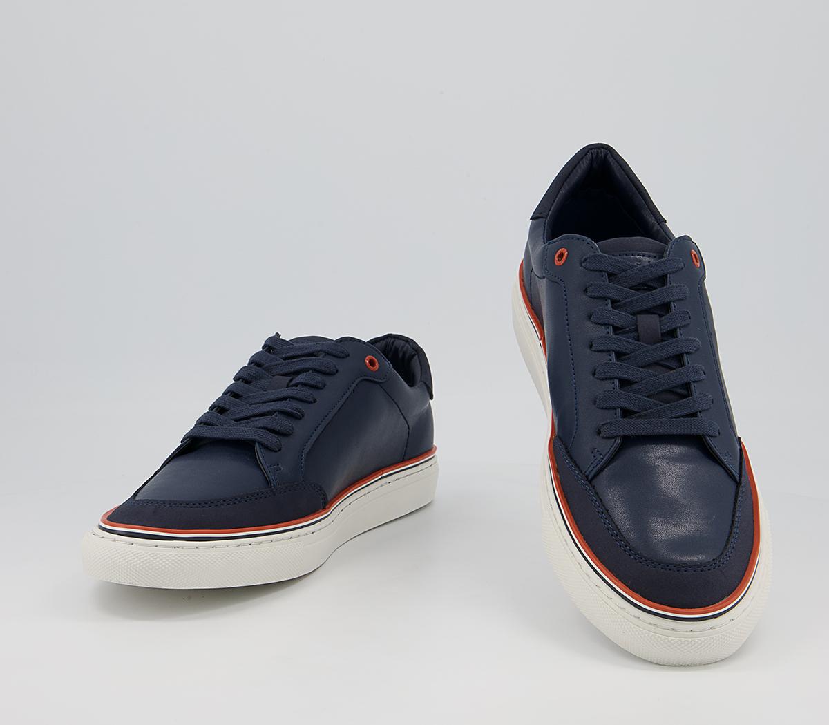 Office Crew Cupsole Smart Casual Trainers Office Crew Cupsole Smart Casual Trainers Navy
