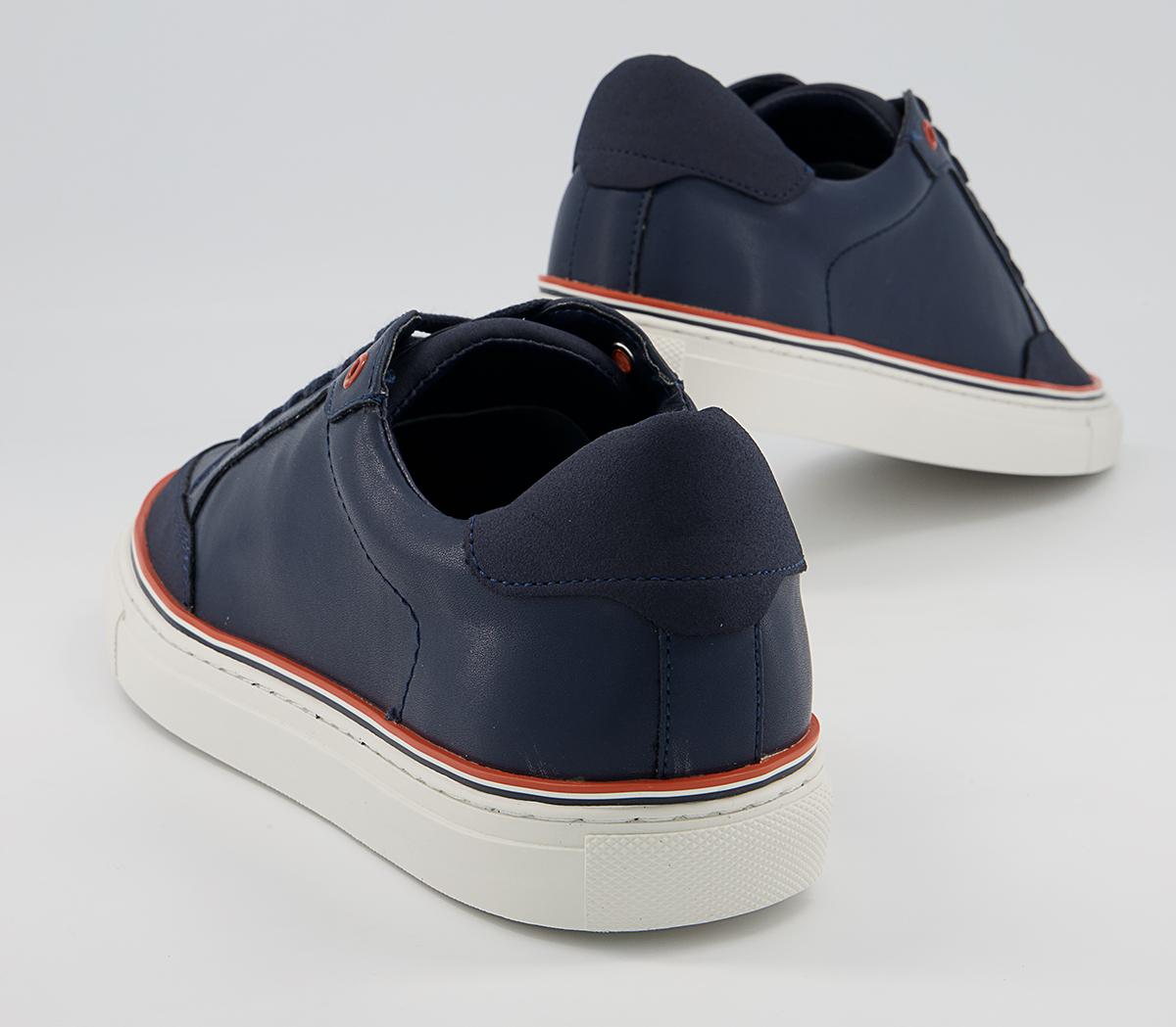 Office Crew Cupsole Smart Casual Trainers Office Crew Cupsole Smart Casual Trainers Navy