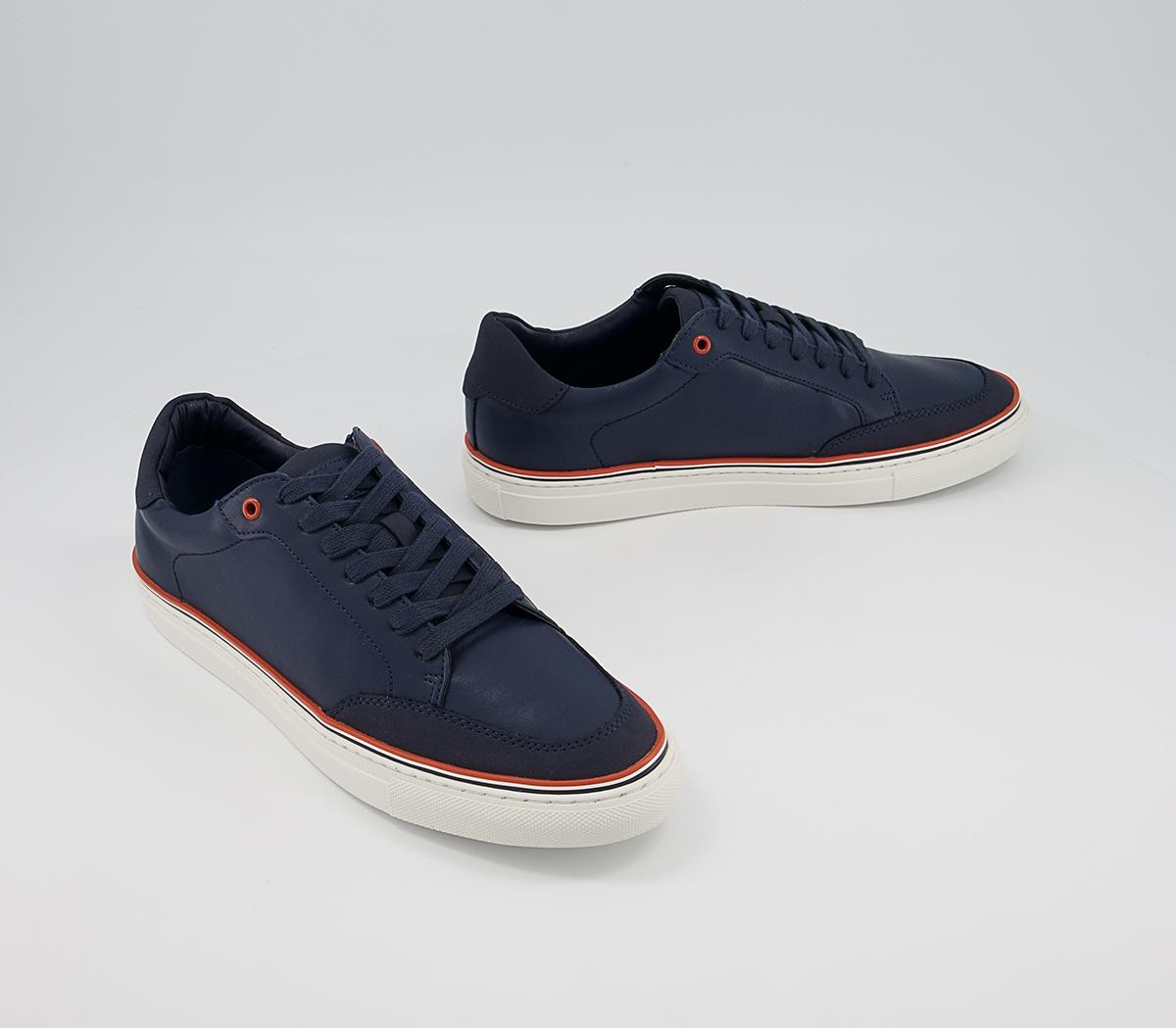 Office Crew Cupsole Smart Casual Trainers Office Crew Cupsole Smart Casual Trainers Navy